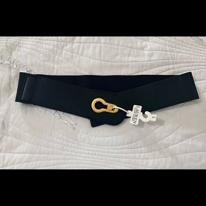 Beautiful sleek Ralph Lauren black belt! Elastic and leather! Brand new w/tag!